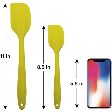 HOC Silikon Spatula Seti(2 Para, Ya Yeili)