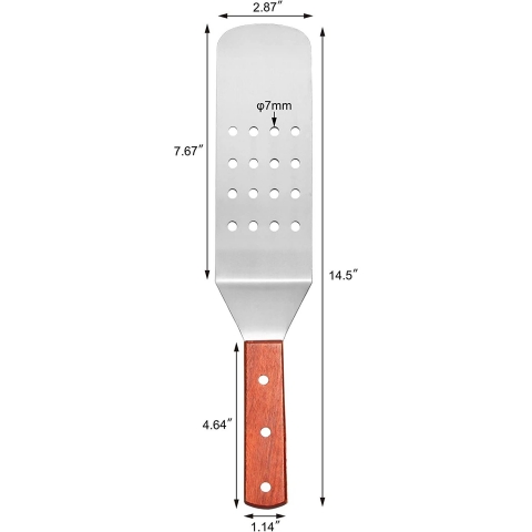 New Star Foodservice Paslanmaz elik Delikli Spatula(Gm)
