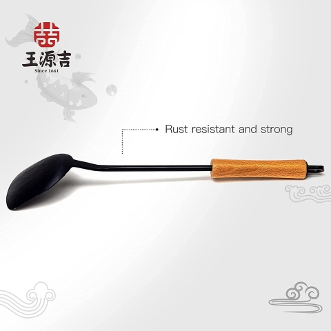 WANGYUANJI Paslanmaz elik Spatula (Siyah)