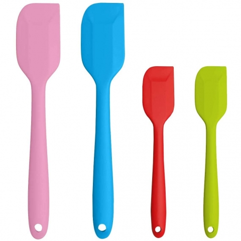 TOUGS Silikon Spatula Seti(Renkli, 4 Para)