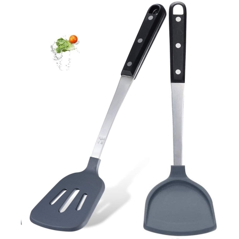 KSENDALO Silikon Spatula Set (2 Para, Gri)