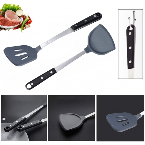 KSENDALO Silikon Spatula Set (2 Para, Gri)