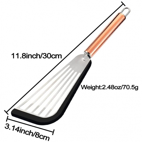 TENTA Paslanmaz elik Spatula (Gri)