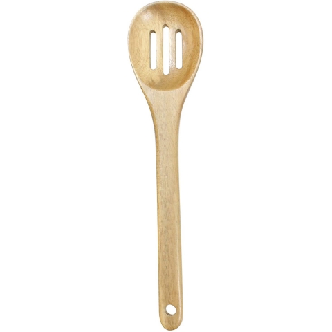 Tablecraft Tahta Delikli Spatula (Kahverengi)