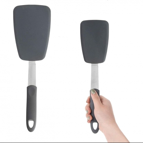 Cooptop Silikon Spatula Seti(2 Para, Gri)