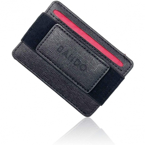 Dash Wallets Unsex Deri Czdan (Siyah)