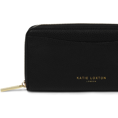 KATIE LOXTON Deri Czdan (Siyah)