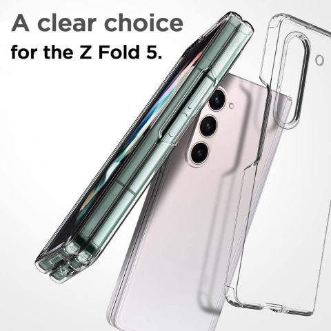 AICase Sararmaya Kar Galaxy Z Fold 5 Klf-Clear