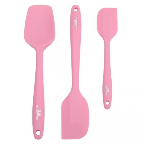 GA Homefavor Silikon Pembe Spatula Set (3 Para)