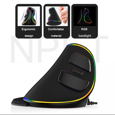 NPET V20-RGB Vertica Ergonomik Mouse