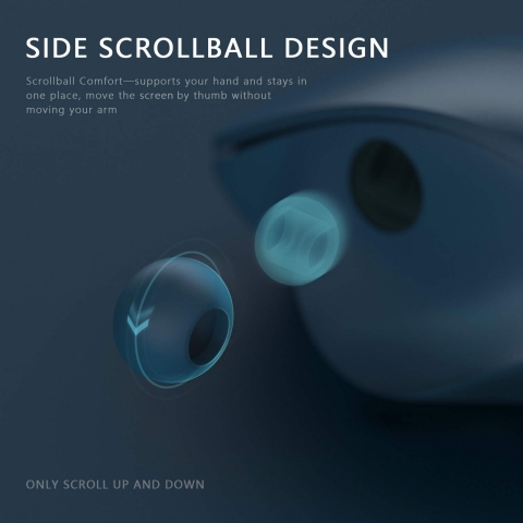 Jelly Comb Wireless Scrollball Ergonomik Mouse