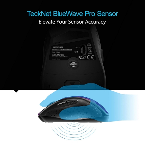 TeckNet Classic 2.4G Portable Optical Wireless Mouse