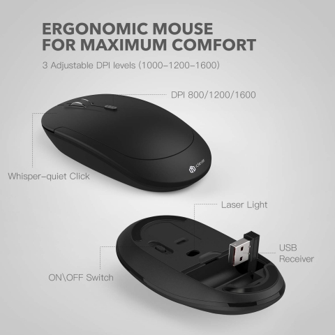 iClever Ergonomik Wireless Klavye Ve Mouse