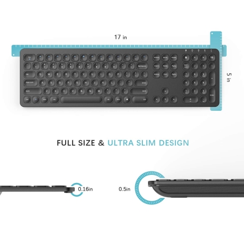 Jelly Comb KS037 Wireless Ergonomik Klavye Mouse Seti