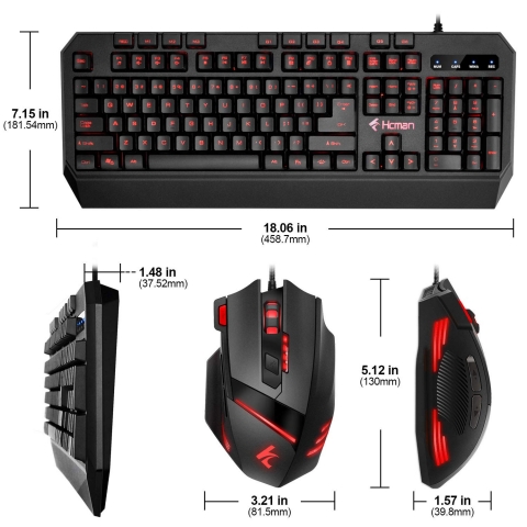 Hcman Gaming Klavye ve Mouse Set