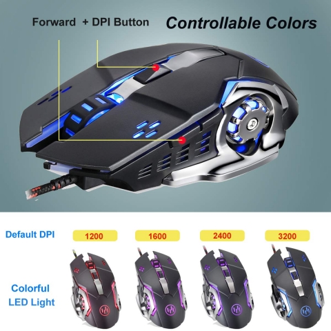 VEGCOO C15 Laser Ergonomik Gaming Mouse (9200 DPI)