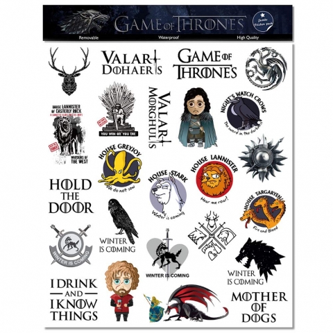 HaokHome Game Of Thrones Sticker kartma (24 Adet)