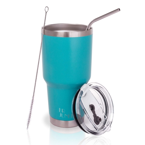 30 ounce Stainless Steel Tumbler with Straw and Lid,Travel Coffee