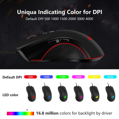 SIGNO Gaming Mouse (4000 DPI)