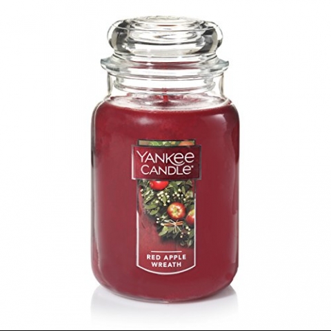 Yankee Candle Large Kavanoz Mum (Red Apple Wreath)