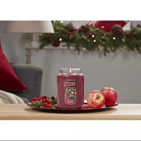 Yankee Candle Large Kavanoz Mum (Red Apple Wreath)