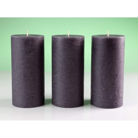 Melt Candle Company Mum (3 Adet)(Siyah)