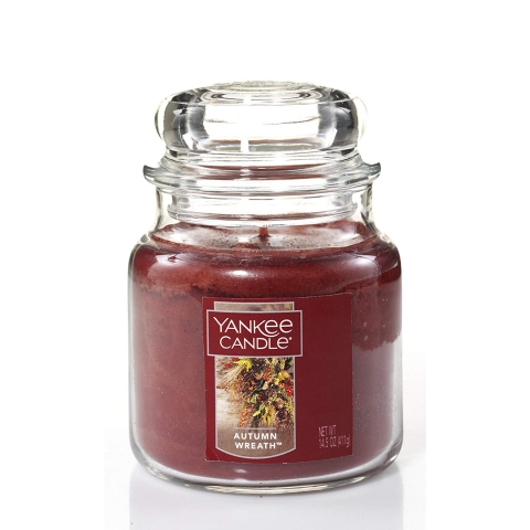 Yankee Candle Medium Kavanoz Mum (Autumn Wreath)