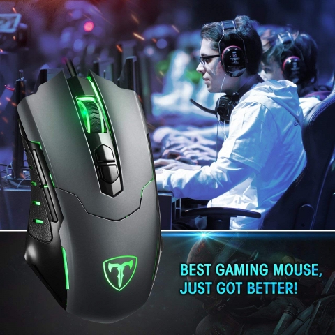 PICTEK Ergonomik Kablolu Gaming Mouse [7200 DPI]