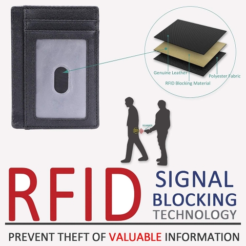 Kinzd RFID Engellemeli Erkek Minimal Kartlk