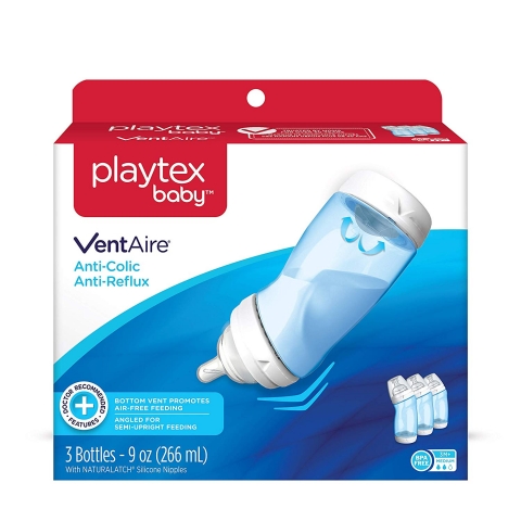 Playtex Biberon (3 Adet)(266ml)(Mavi)