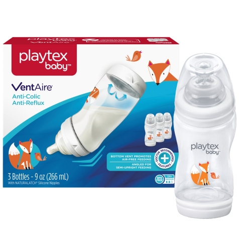 Playtex Biberon (3 Adet)(266ml)(Tilki)