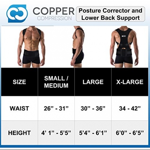 Copper Compression Dik Duru Korsesi (XL)