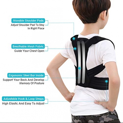 Yosoo Health Gear ocuklar iin Dik Duru Korsesi (M)