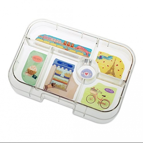 Yumbox ocuklar in Blmeli Yemek Kutusu (Mor)