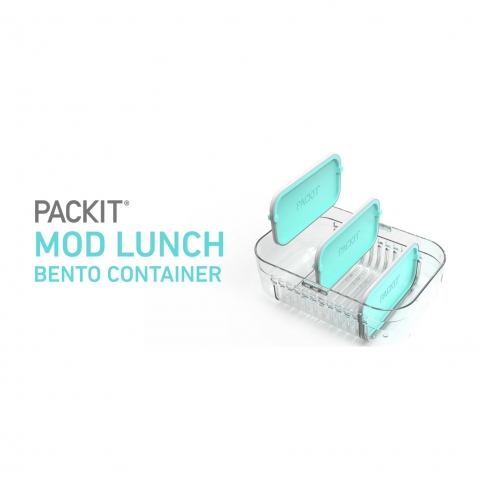 PackIt Mod Blmeli Yemek Kab (Mint)