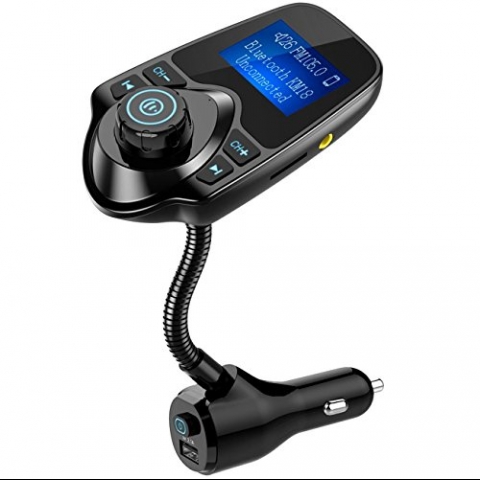 Nulaxy KM18 Plus Bluetooth Araba FM Transmitter Ses Adaptr