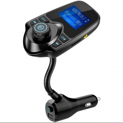 Nulaxy KM18 Plus Bluetooth Araba FM Transmitter Ses Adaptr