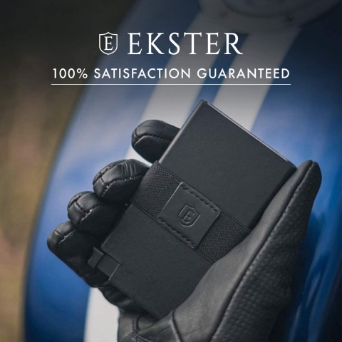 Ekster Senate Slim Leather Wallet RFID Blocking Kartlk