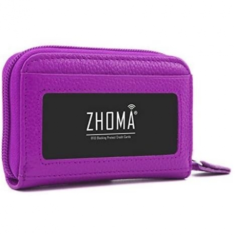 Zhoma RFID Engellemeli Unisex Kartlk (Mor)