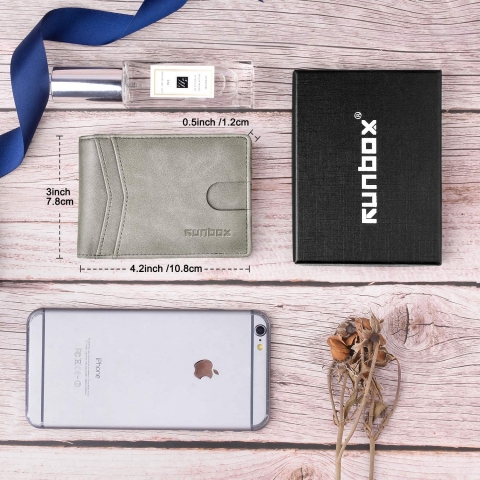 RUNBOX RFID Engellemeli nce Kartlk (Gri)