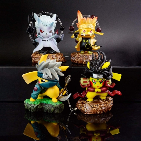 OOKVIVI Pikachu Cosplay Uchiha Obito Action Figr