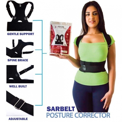 SARbelt Unisex Medium Srt Korsesi (Siyah)