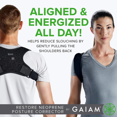 Gaiam Unisex Omuz Korsesi Standart Beden (Siyah)