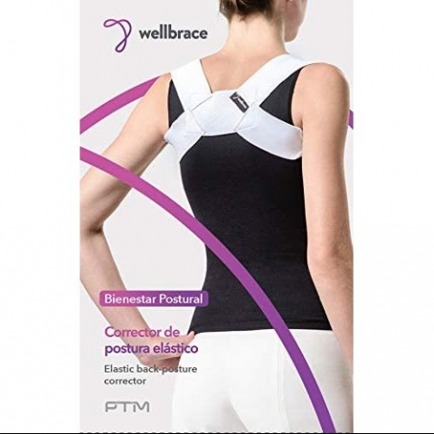 PTM Wellbrace Unisex Small Beden Dik Duru Korsesi (Beyaz)