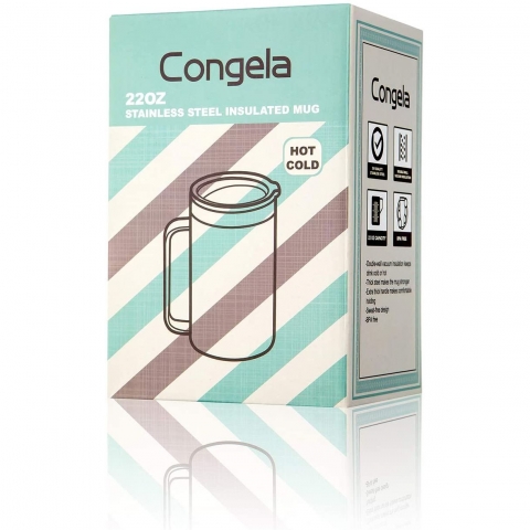 Congela 650 ml Paslanmaz elik Termos (Pembe)