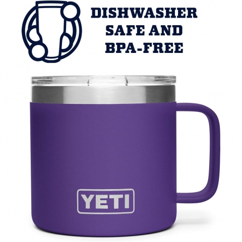 YETI Rambler Paslanmaz elik Termos Kupa (Mor)(415ml)