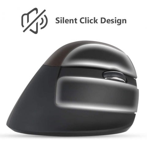 DELUX Bluetooth Vertical Ergonomik Mouse (Siyah)