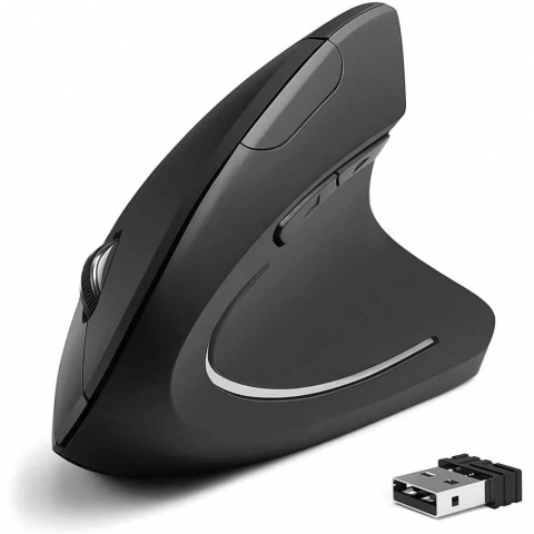 AIOMEST Bluetooth Dikey Ergonomik Mouse (Siyah)