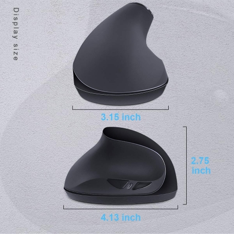 SUNGI Bluetooth Dikey Ergonomik Mouse (Siyah)