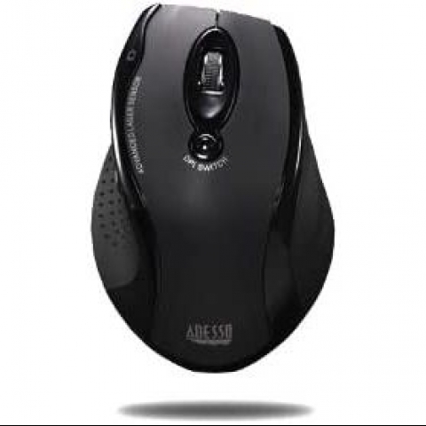 Adesso Wireless Ergonomik Mouse (Siyah)